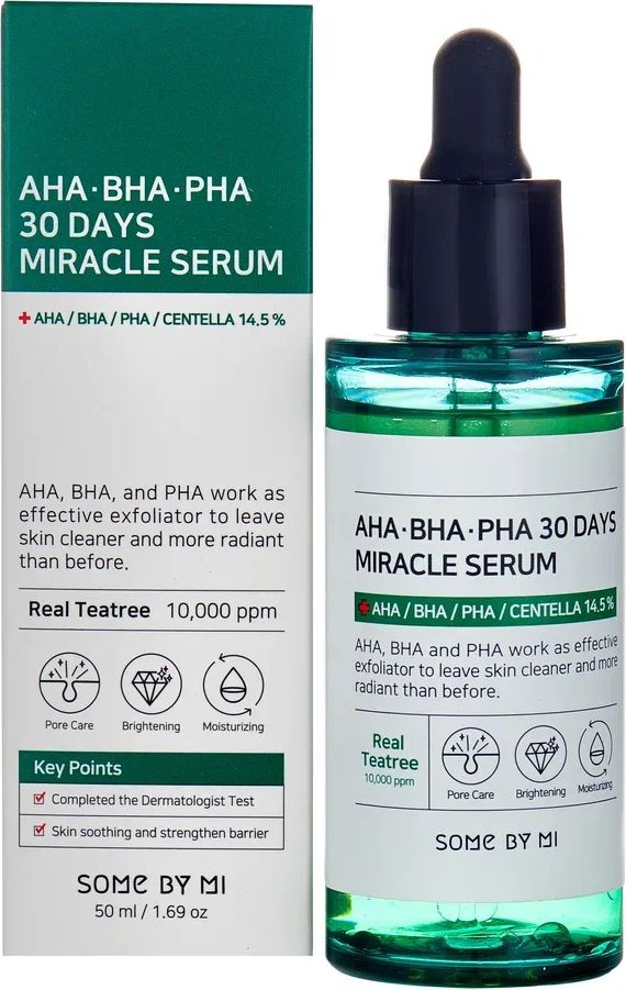SOME BY MI / Сам Бай Ми AHA-BHA-PHA 30 Days Miracle Serum Light Сыворотка для лица с кислотами для проблемной #1