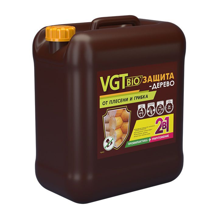 Пропитка-антисептик от плесени и грибка VGT BIO Защита-Дерево (10кг)  #1