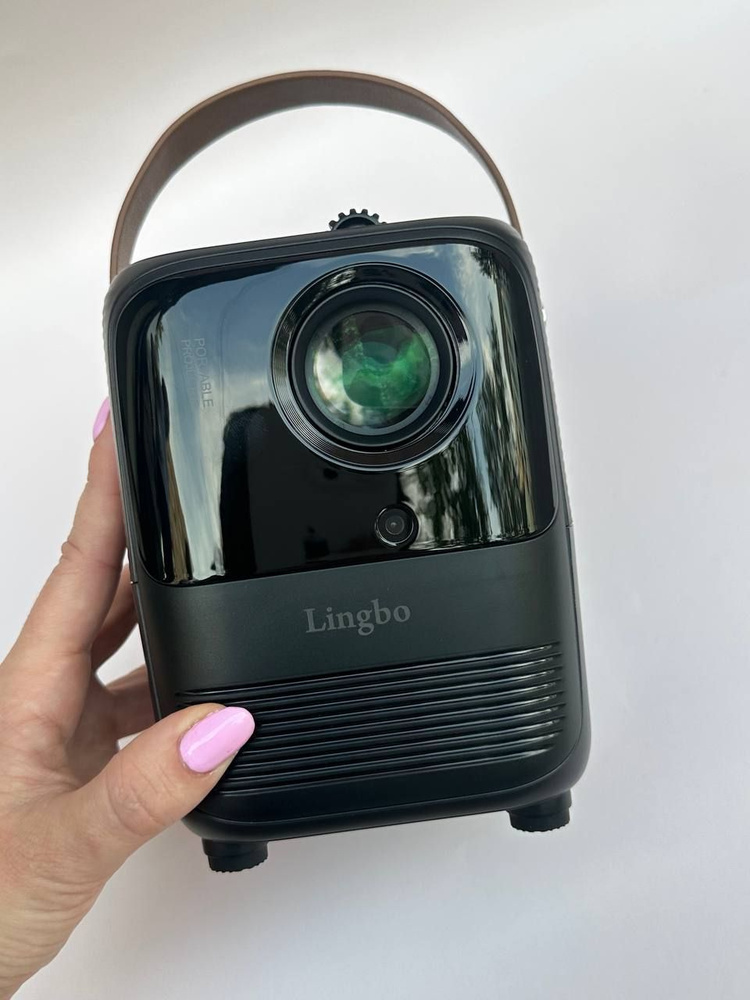 Портативный проектор Lingbo Projector T6 MAX 1920x1080 (Full HD), Черный #1