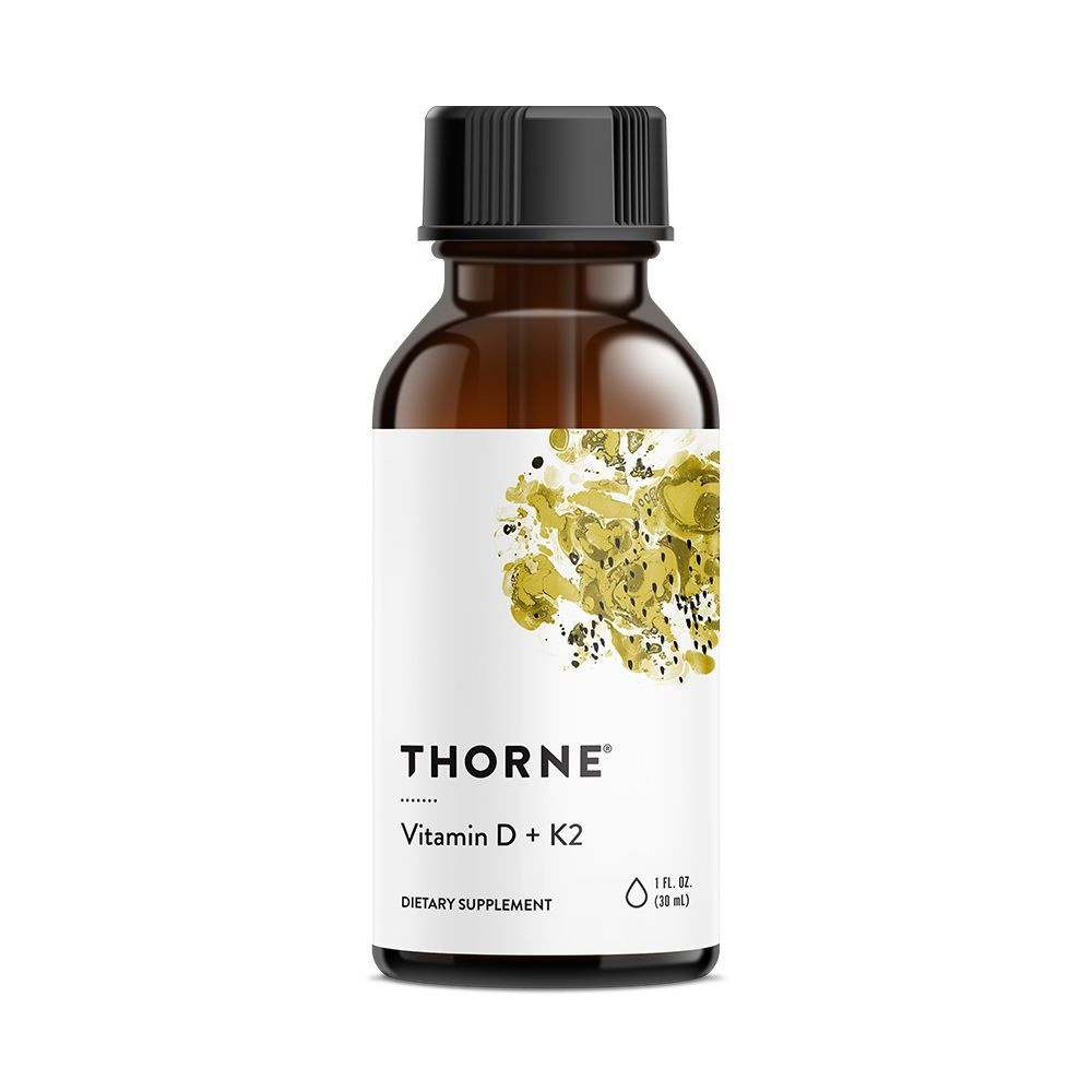 Vitamin D/K2 Liquid, Витамин Д/К2, Thorne Research, 30 мл. #1