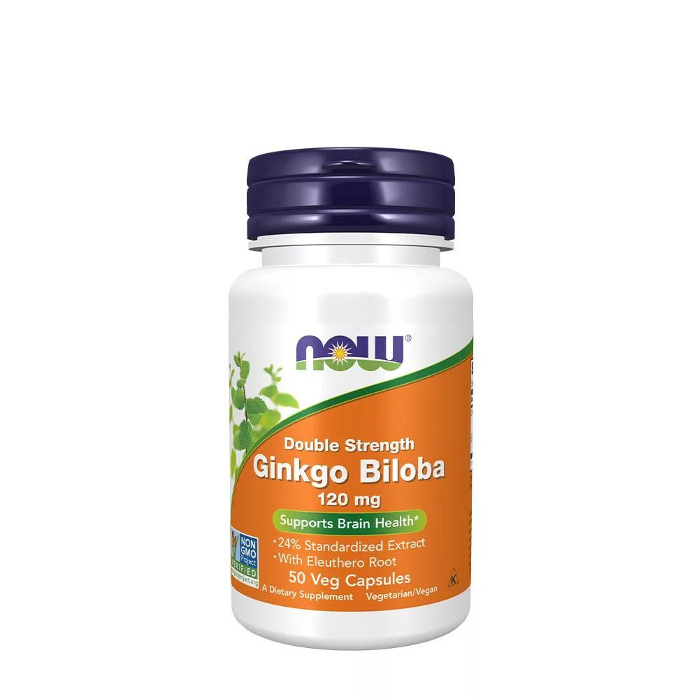 NOW Ginkgo Biloba Гинкго билоба 120 mg (50 veg caps) #1