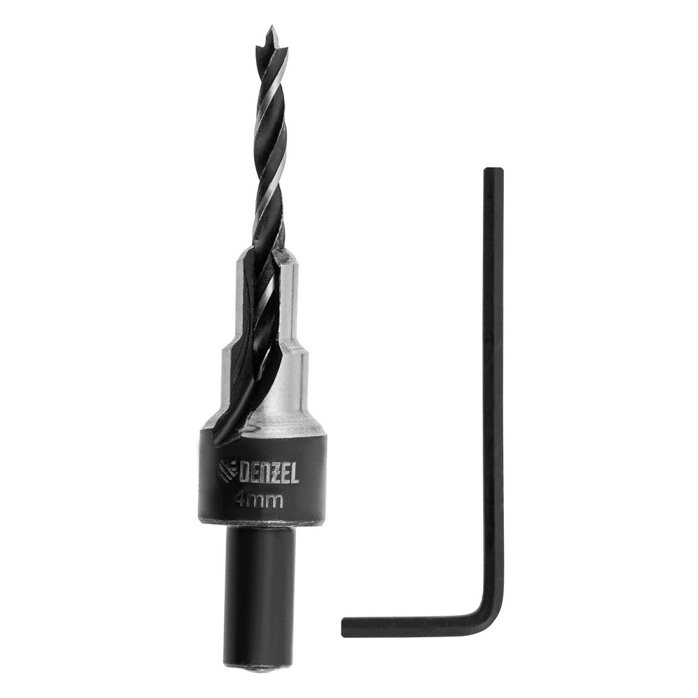 Сверло-зенкер под конфирмат, 4 мм // Denzel - купить по выгодной цене в ...