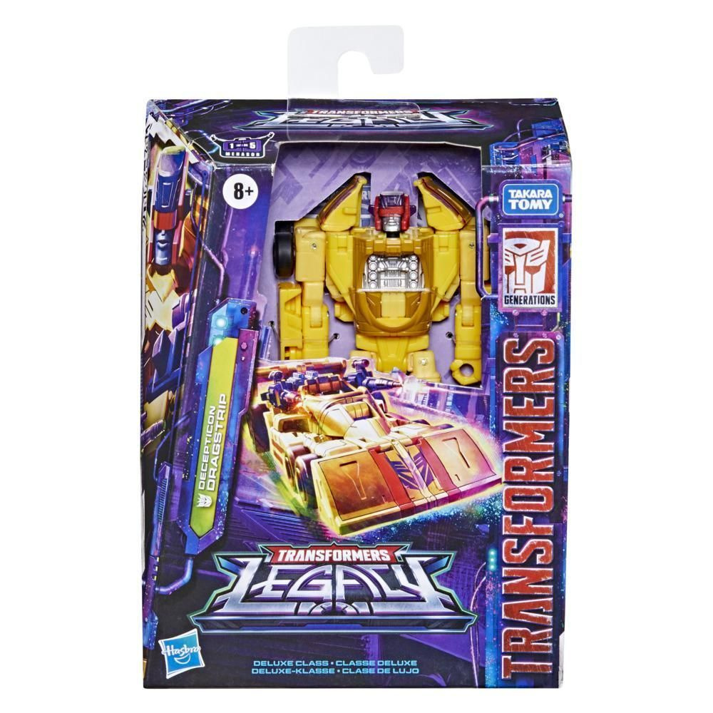 Трансформеры игрушки Hasbro Transformers Generations Legacy Deluxe Class Decepticon Dragstrip (14cm) #1