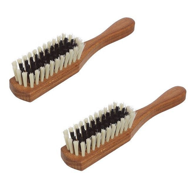 EcoBrush Щётка для одежды, 21 х 4 х 3.7 см, 59 пучков, искусственная щетина, бук, 2 штуки  #1