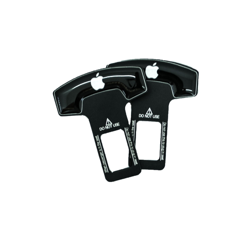 Заглушка в ремень безопасности черная Apple #1