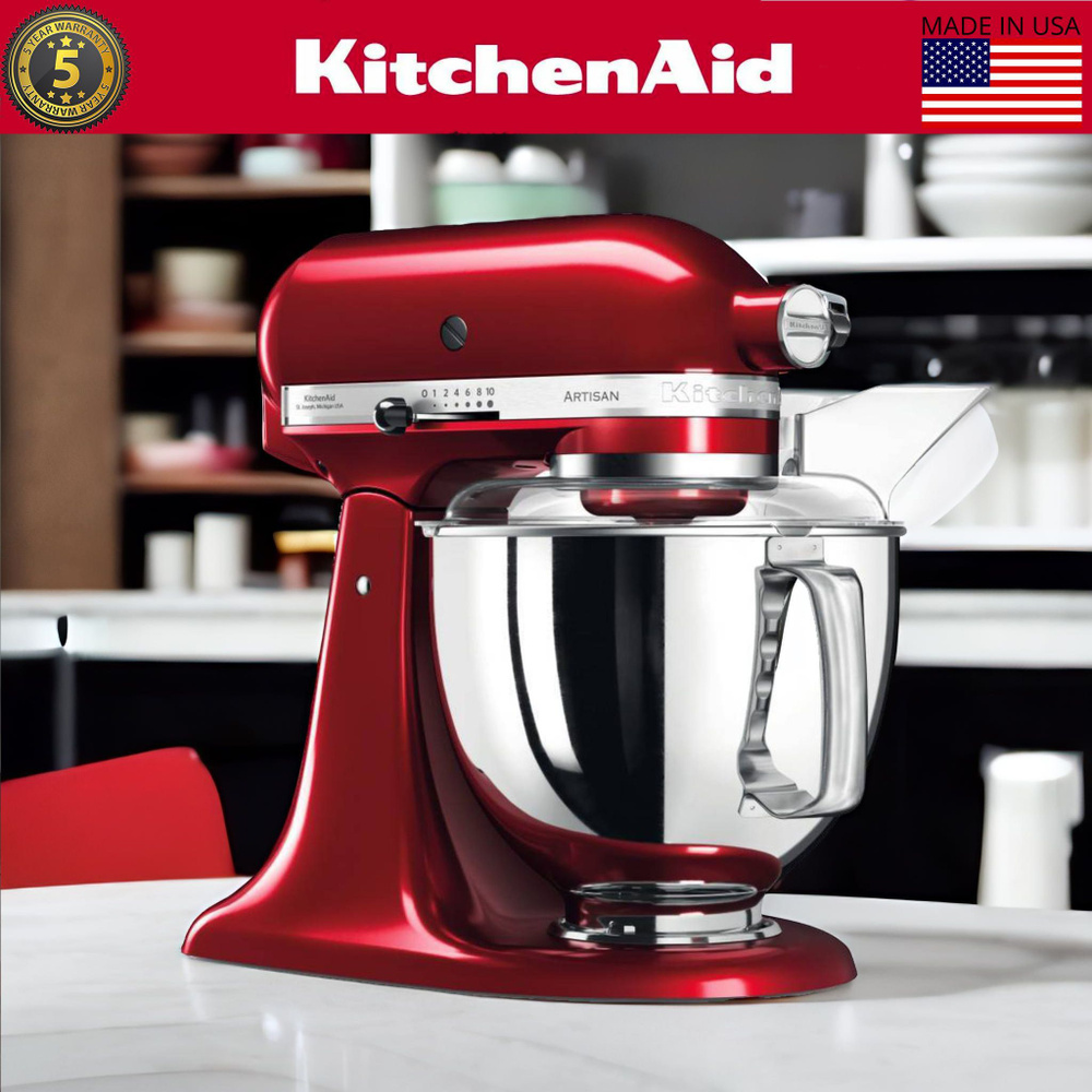 Планетарный Миксер KitchenAid 5KSM175, 300 Вт - купить по низким ценам в  интернет-магазине OZON (189807030)