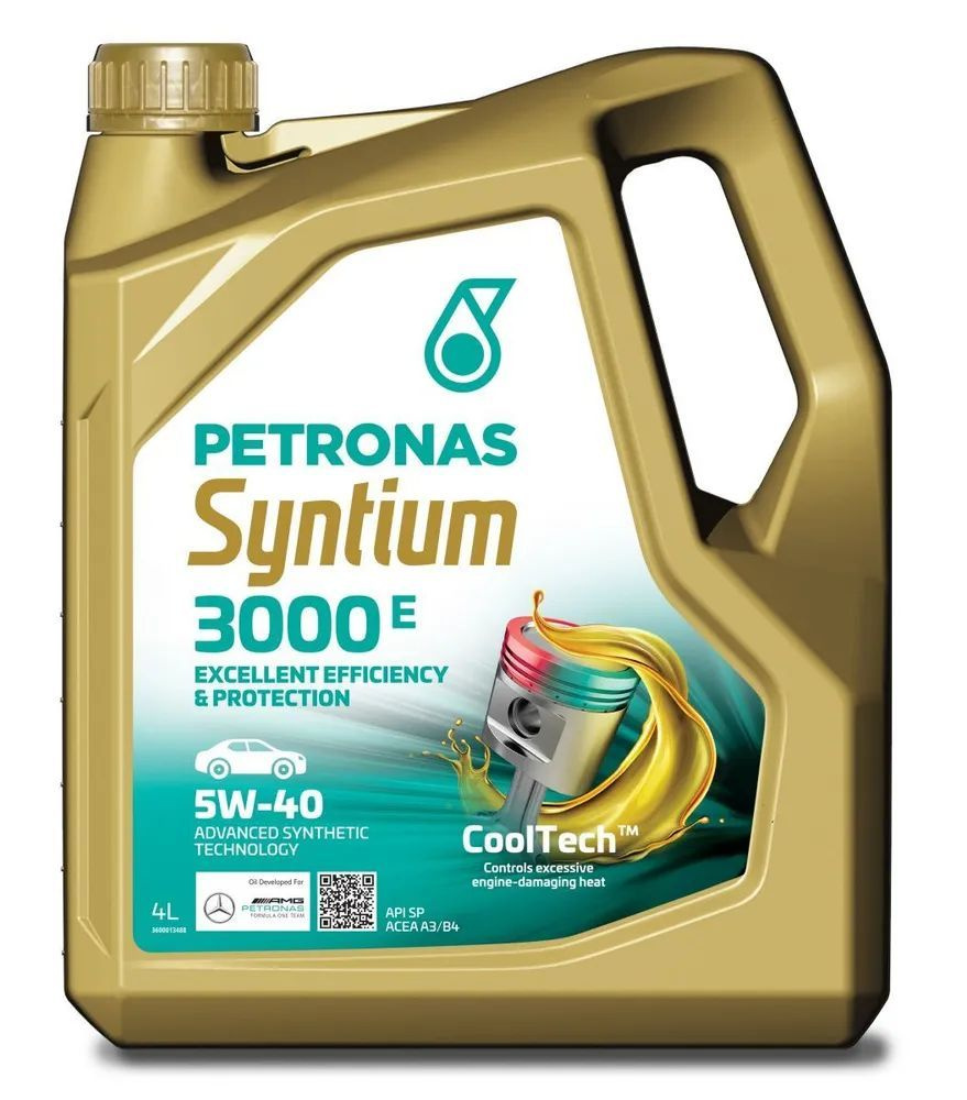 PETRONAS SYNTIUM 3000 E 5W-40 Масло моторное, Синтетическое, 4 л #1