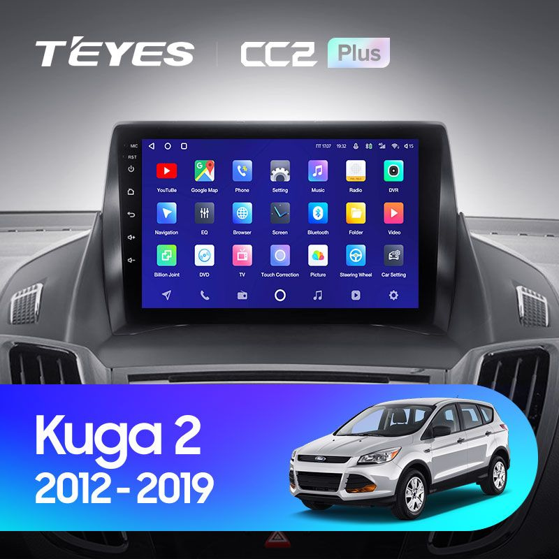 Магнитола для авто, TEYES Магнитола CC2 Plus 6 Gb 9.0" для Ford Kuga 2 Escape 3 2012-2019 Вариант комплектации #1