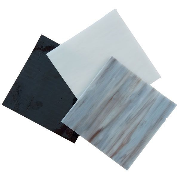 Цветное стекло для мозаики и витражей Тиффани Gray Color 3 шт. 10 на 10 см.  #1
