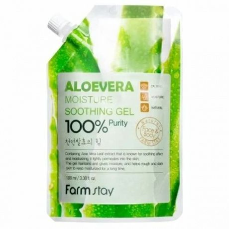 Увлажняющий успокаивающий гель для лица и тела с экстрактом FarmStay Moisture Soothing Gel Aloevera 100мл #1