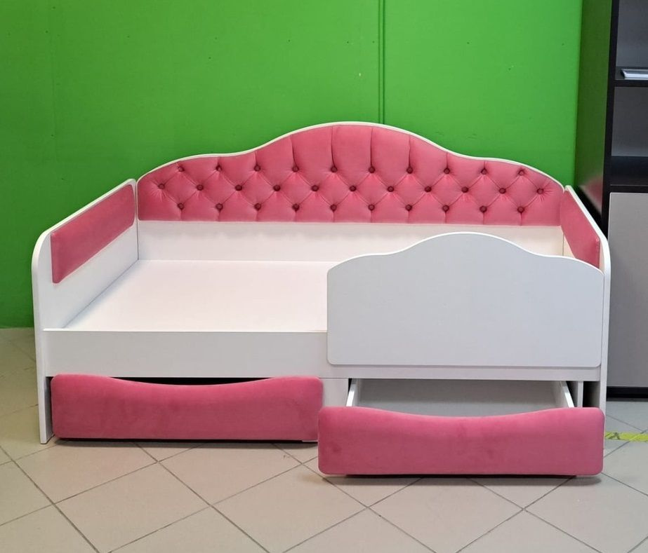 BABYCAR Кровать детская 87.6х194.2х88.5 см, С каретной стяжкой,со ...