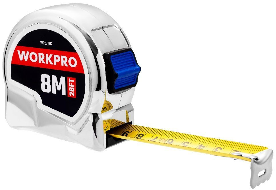 Измерительная рулетка Строительная WORKPRO 8 м х 25 мм купить по низкой ...