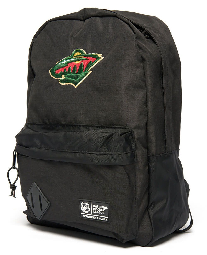 Рюкзак городской, спортивный, дорожный с логотипом Minnesota Wild NHL (Миннесота Уайлд НХЛ) Atributika #1