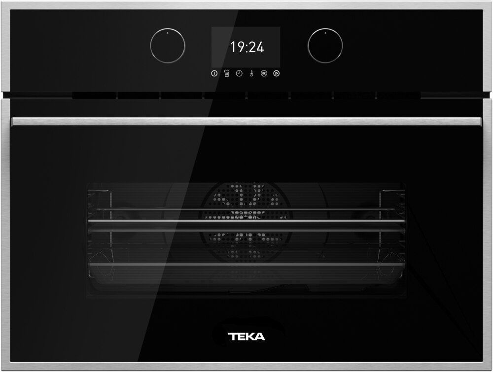 Компактный духовой шкаф TEKA HLC 847 C BLACK-SS, встраиваемый на 60 см, электрический, черный  #1