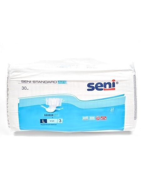 Подгузники для взрослых Сени стандарт (Seni standart air) L размер 3  #1