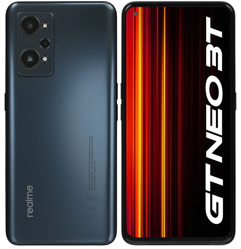 realme Смартфон GT Neo 3T черный 128 ГБ 8/128 ГБ, черный #1