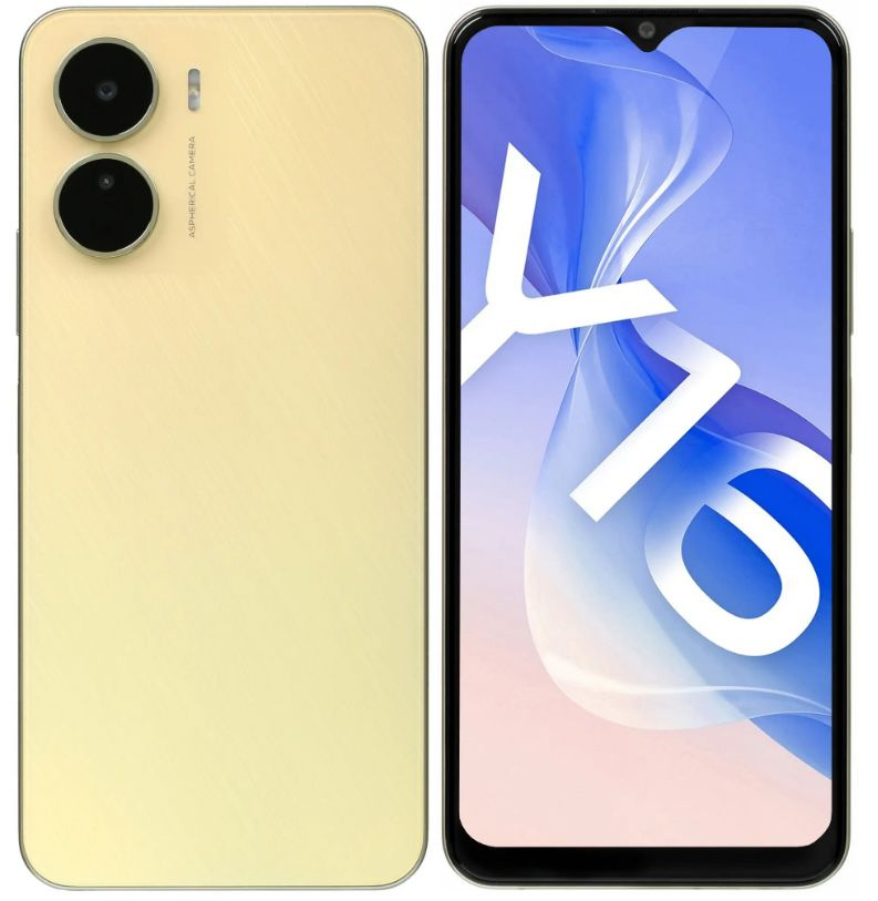 Vivo Смартфон 6,51" Y16 64 ГБ (5662938) золотистый 4/64 ГБ, золотой #1