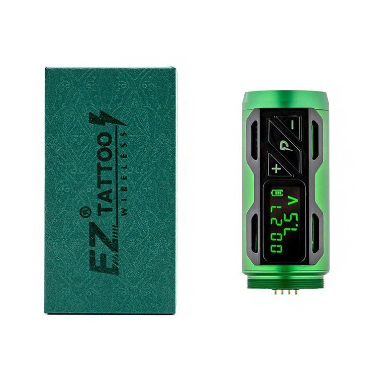 Дополнительный аккумулятор к беспроводной тату машинке Portex P2S Power pack green  #1