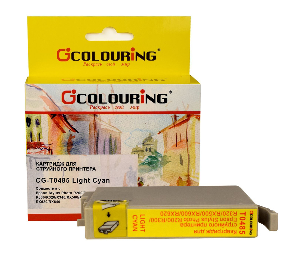 Картридж для струйного принтера T0485 Colouring для Epson Stylus Photo R200/R220/R300/R320/R340/RX500 #1