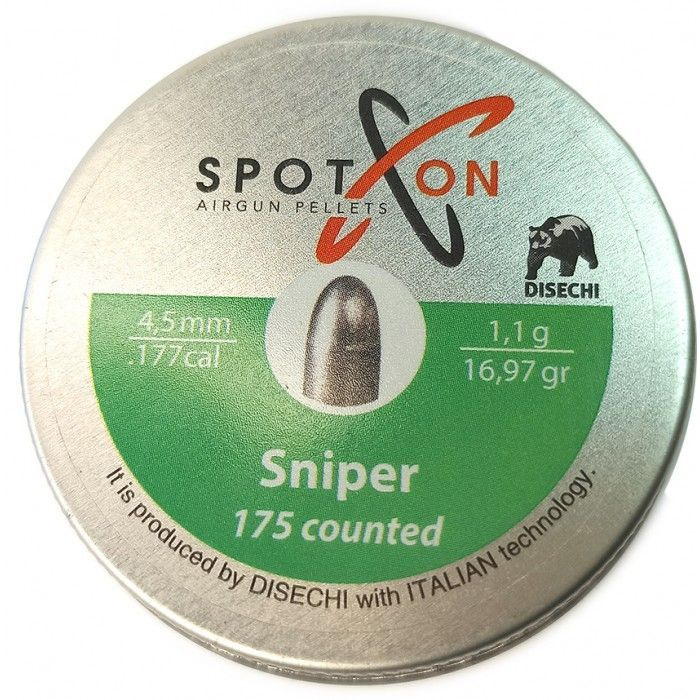 Пули SPOTON Sniper 4, 5мм 1.10g (175 шт) #1