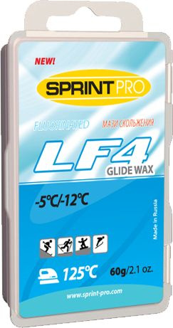 Лыжная смазка Sprint / Спринт PRO LF4 Blue для низкой или средней влажности воздуха и снега любой структуры, #1