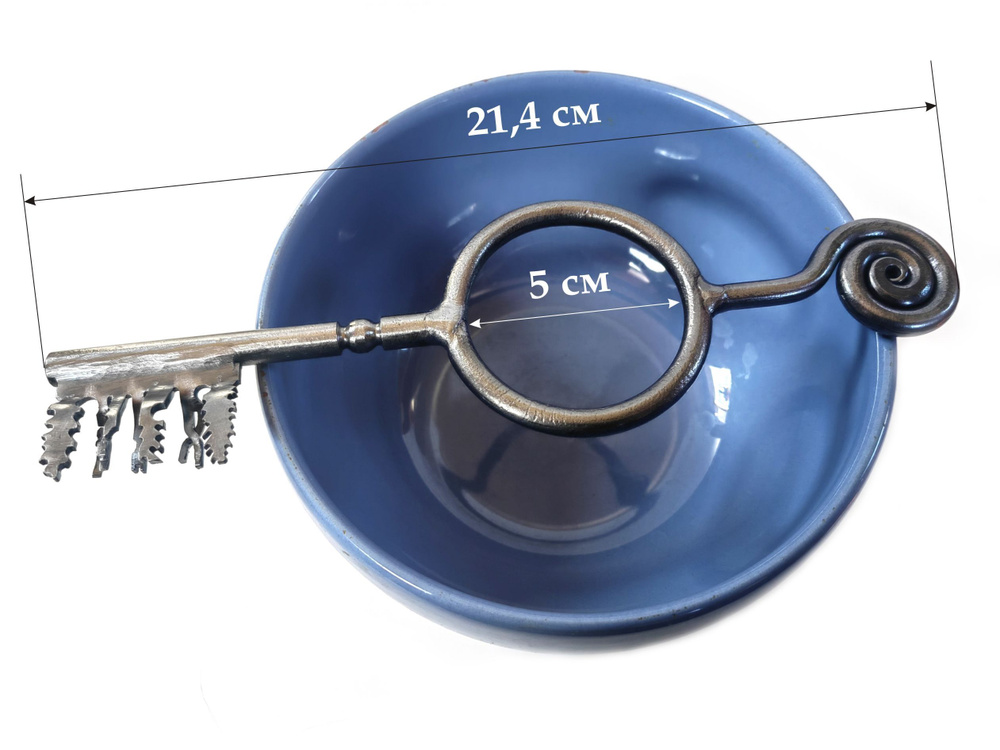 Кованый ключ от всех дверей для отливок воском №1, размер 21,4 х 6,4 см.  #1
