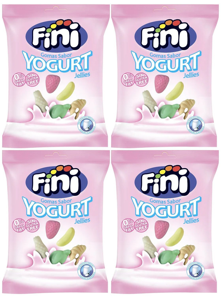 Жевательный мармелад Fini Yoghurt Jellies, 90г x 4шт. Фини Йогурт #1