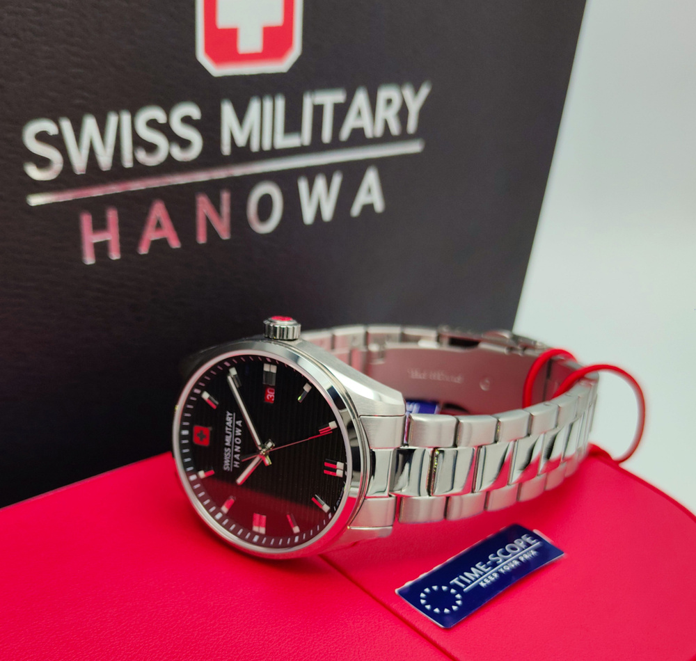 Часы наручные мужские Swiss Military Hanowa Roadrunner SMWGH2200101. Кварцевые наручные часы. Часы для #1