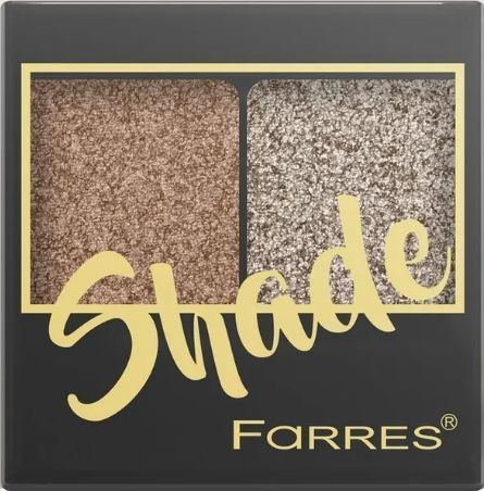 Farres cosmetics Тени для век Shade, 2-х цветные, №05 Медный/коричневый  #1