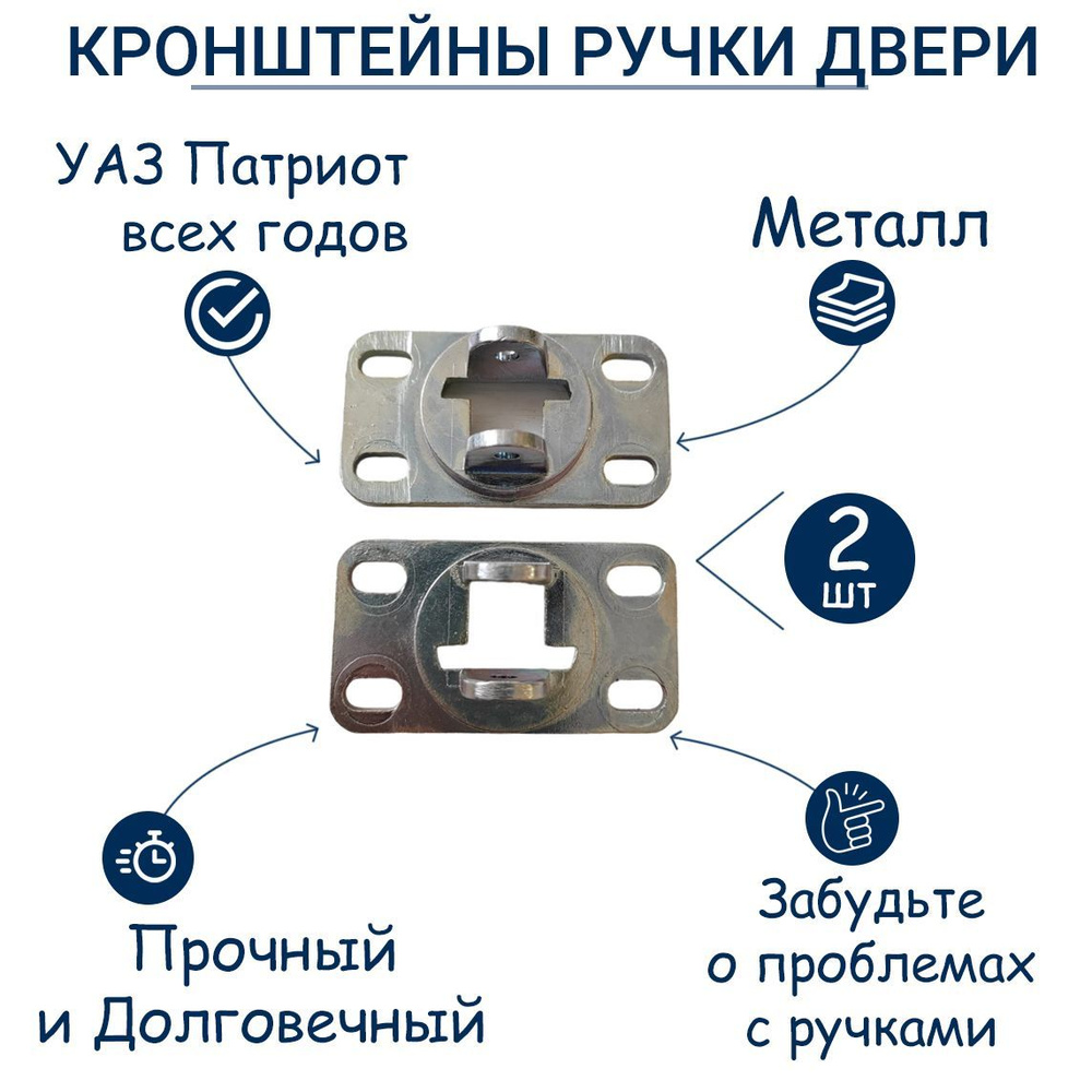 Кронштейн внутренней ручки (метал.) УАЗ Патриот (2 шт.) #1