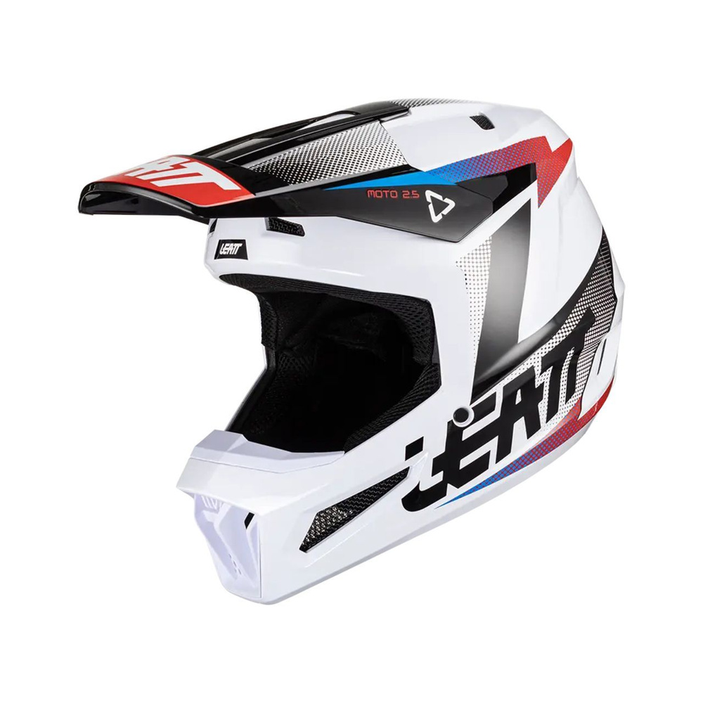 Мотошлем Leatt Moto 2.5 Helmet черный/белый #1