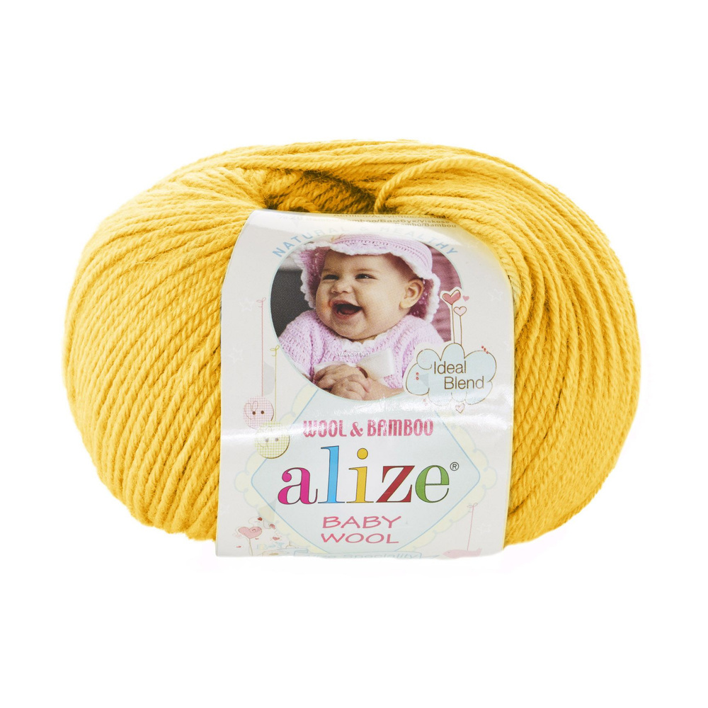 Пряжа Alize Baby Wool Ализе Бэби вул, 548, 40% шерсть, 20% бамбук, 40% акрил, 50 г, 175 м, 1 моток.  #1