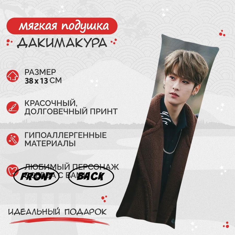 Подушка Дакимакура Stray Kids - Ли Минхо 38 см. арт. B0840 #1