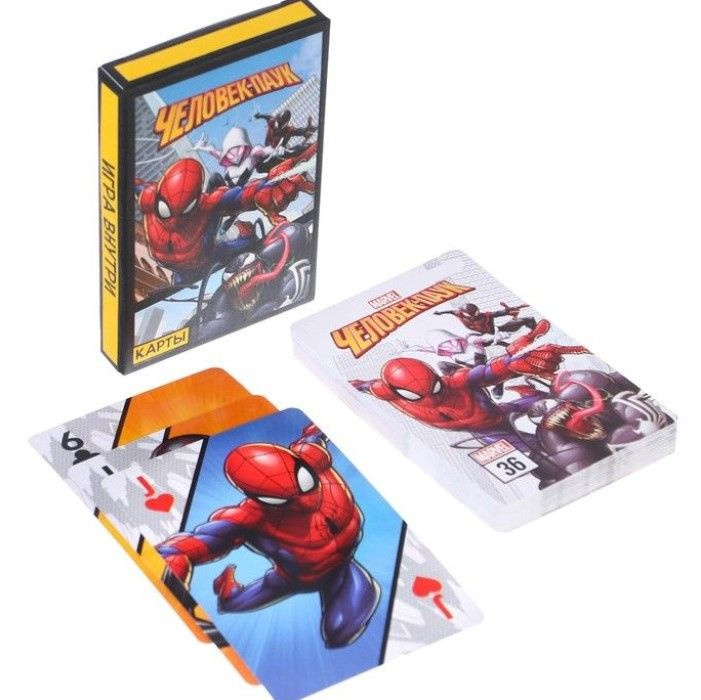 Карты игральные "Комикс" Человек-паук, Марвел, 2 штуки #1