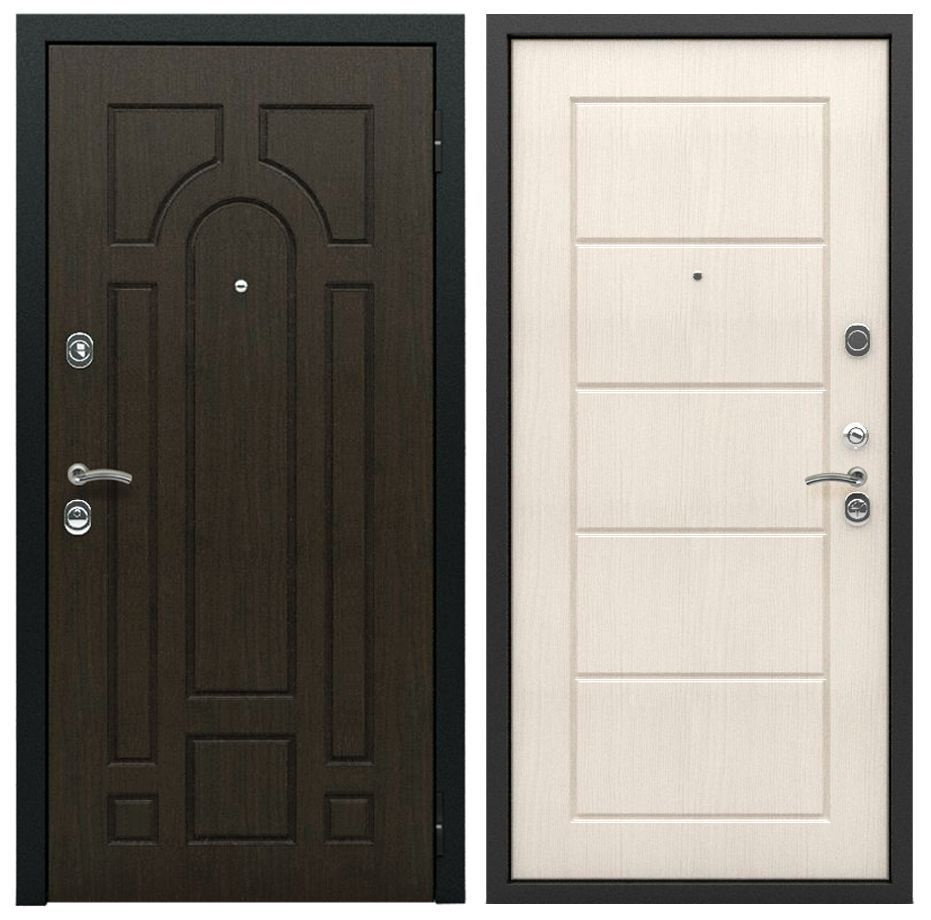 Входная дверь для квартиры Стандарт-2, Цельногнутая закрытого типа, левое открывание  #1
