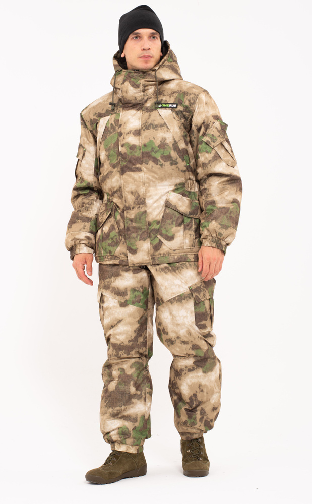 Зимний костюм для охоты и рыбалки "Горный-15" от ONERUS. Ткань: Таслан. Цвет: Мох. Размер: 48-50/170-176 #1
