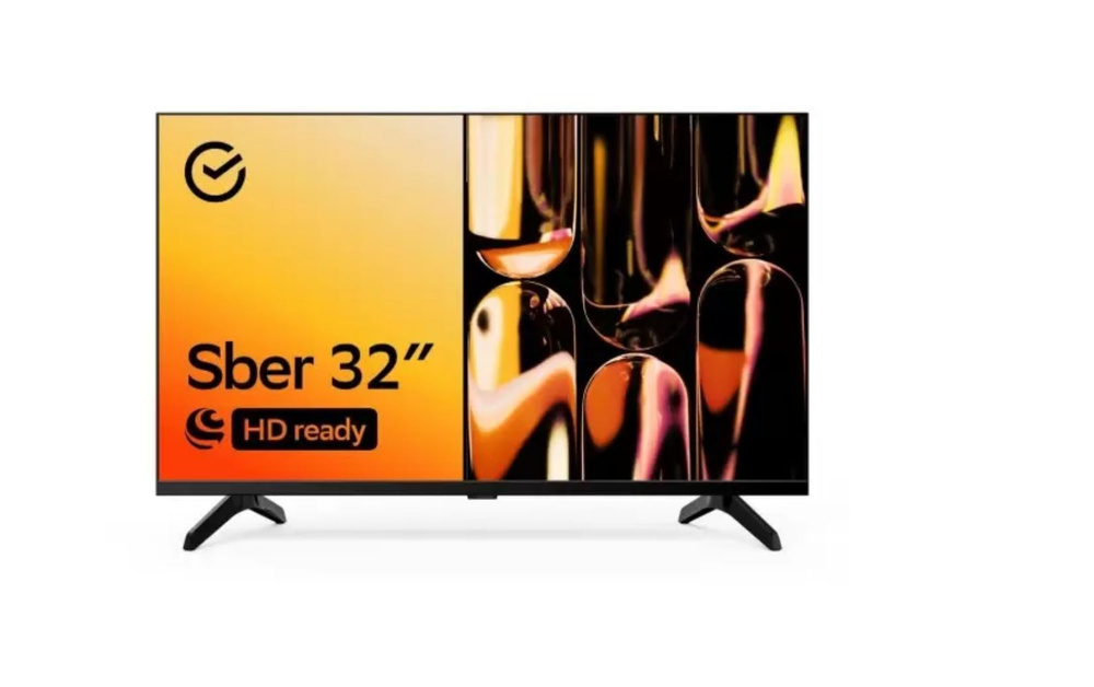 Sber Телевизор SDX-32H2122B Smart TV Умный дом Sber голосовое управление 32" HD, черный  #1