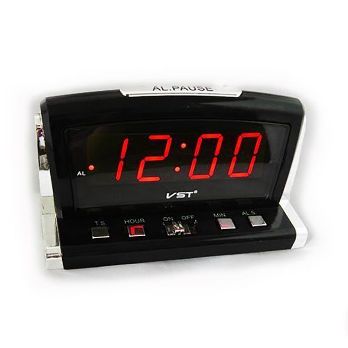 Часы настольные VST718-1 (красный индикатор) #1