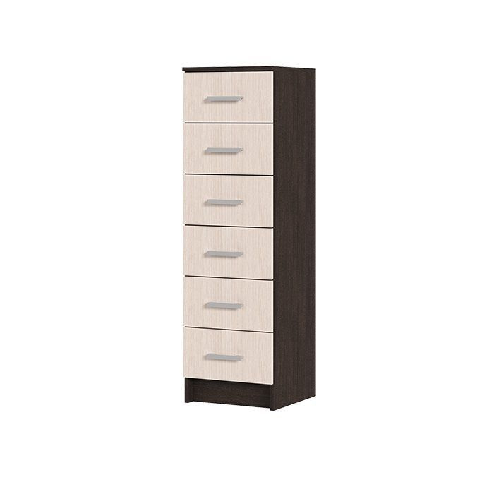 Комод Фабрика мебели Стендмебель ГАРМОНИЯ КМ 602, 40x41x134.5 см, 6 ящ ...