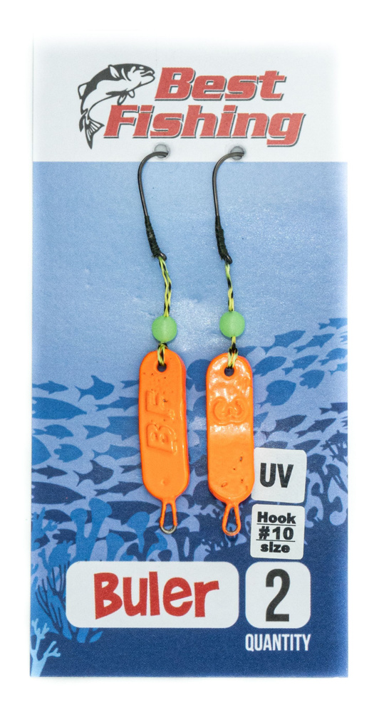 Булеры Best Fishing Neon, #10, 3 г, морковь UV #1