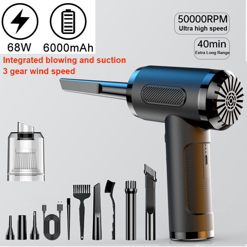 Пылесос со сжатым воздухом для клавиатуры компьютера, 51000 об/мин ...