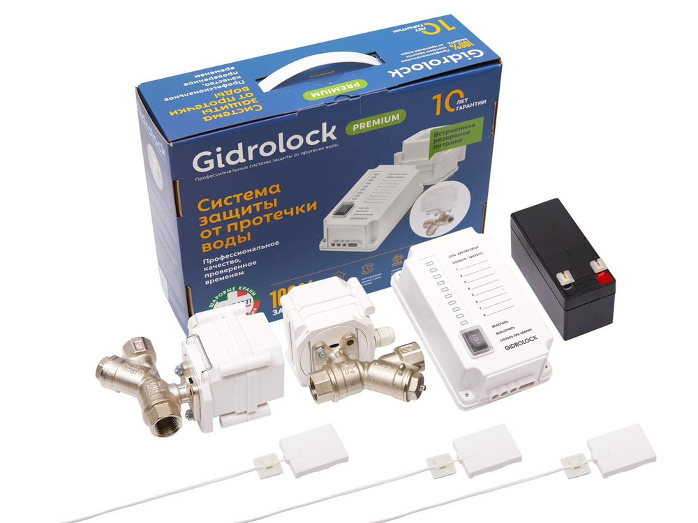 Система защиты от протечек Gidrolock Premium BUGATTI 1/2 с фильтром #1