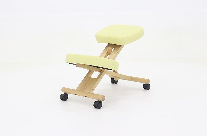 Коленный стул Мед-Мос МА-04 СТ-16ДА татами кремовый, ортопедический / для коррекции осанки / на колёсах #1