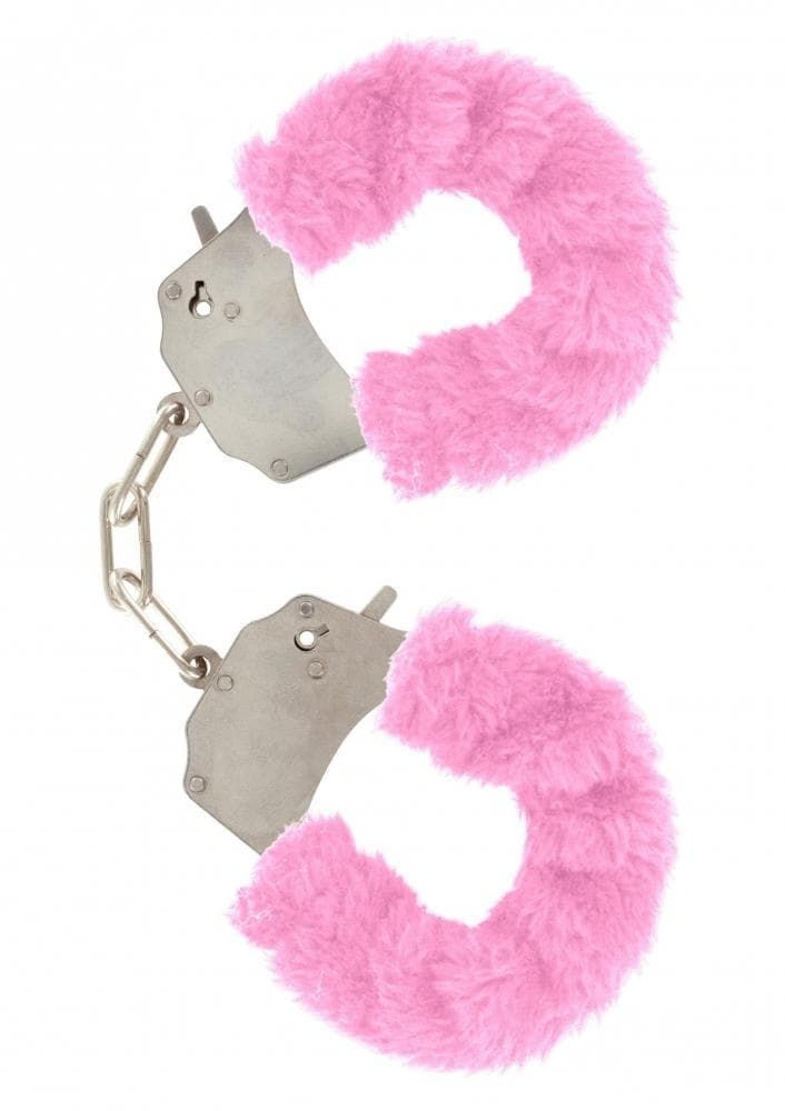 Фиксаторы меховые ToyJoy Original Furry Cuffs (розовые) #1