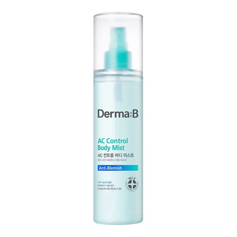 Derma:B Увлажняющий спрей мист для тела с кислотами от прыщей AC Control Body Mist Корея  #1