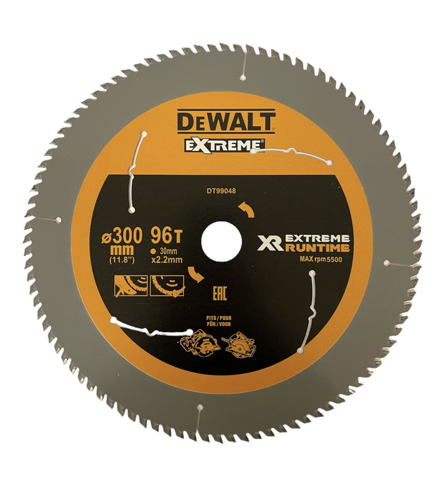 Диск пильный подереву DEWALT 300x30x96 зубов extreme runtime #1