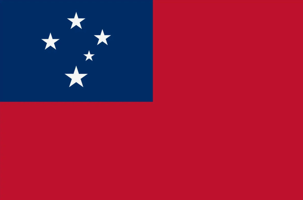 Флаг Самоа 80х120 см с люверсами #1