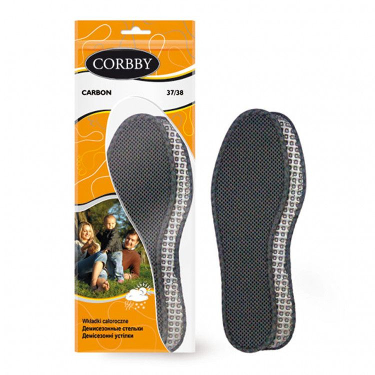 Стельки CORBBY повседневные Carbon, 41-42 #1