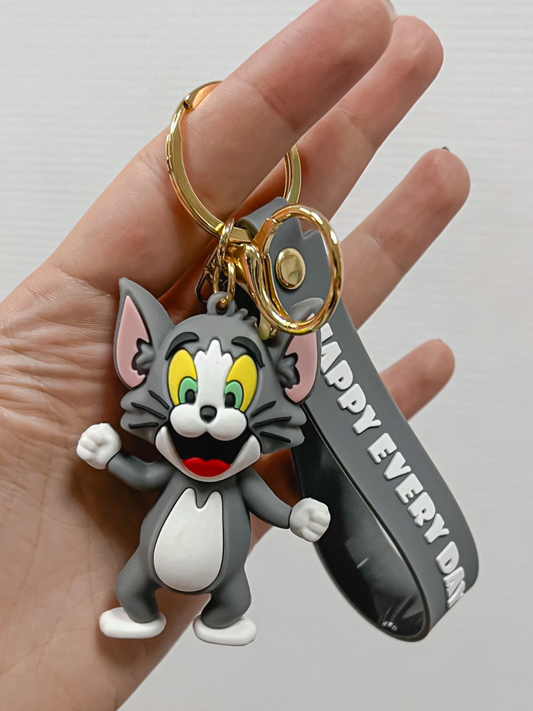 3D брелок - игрушка на ключи, сумку, рюкзак Tom&Jerry / Том #1