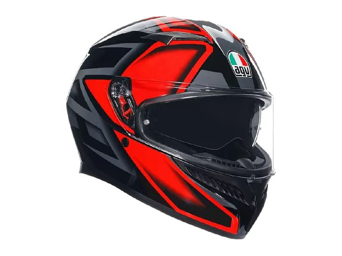 AGV Шлем K-3 E2206 COMPOUND BLACK/RED XXL #1